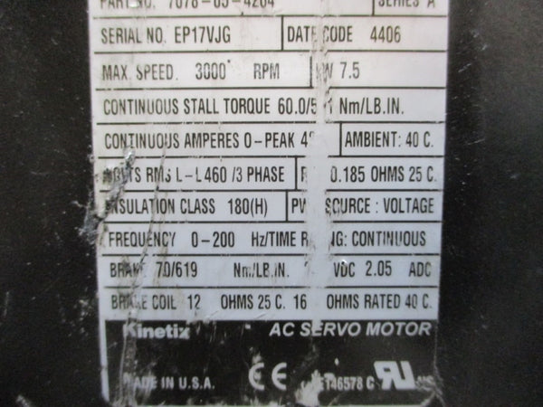 ALLEN BRADLEY MPL-B680F-MJ24AA SER. A 24VDC (AS PICTURED) UNMP