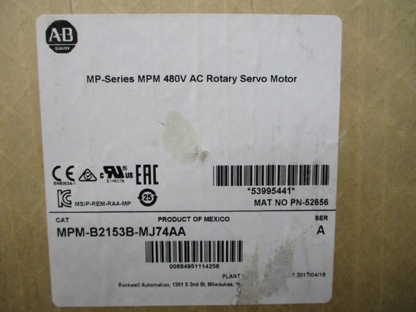 ALLEN BRADLEY MPM-B2153B-MJ74AA SER. A 480VAC 24.1A NSMP