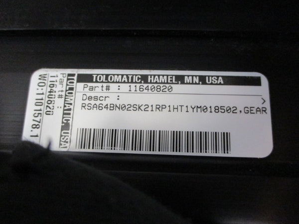 TOLOMATIC 11640820 RSA64BN02SK21RP1HT1YM018502 NSNP