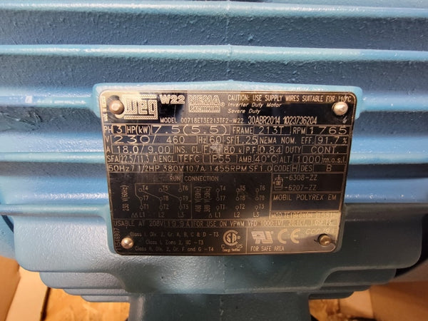 WEG 00718ET3E213TF2-W22 11546907 230/460V 18.0/9.00A NSMP