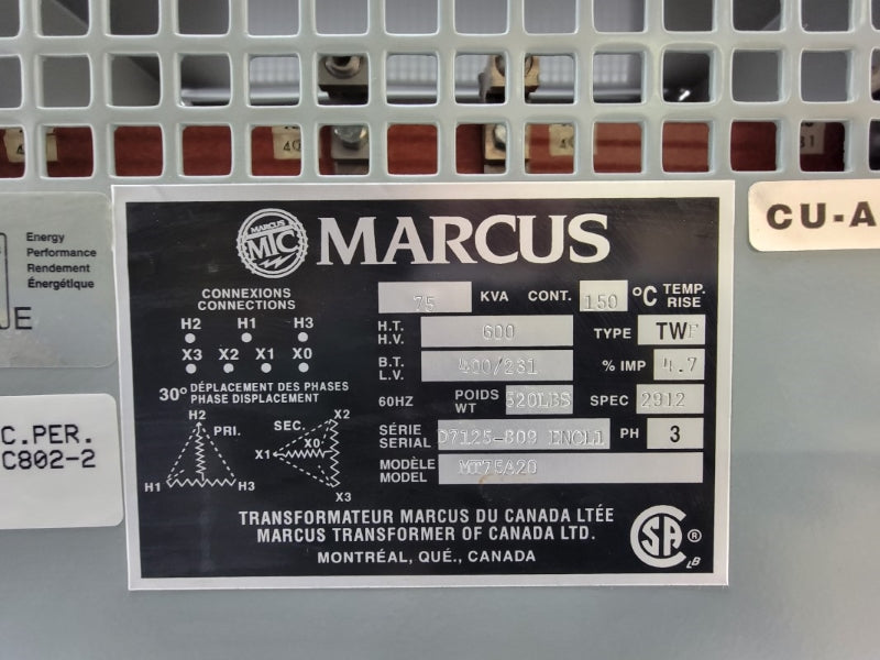 MARCUS MT75A20 600V NSMP