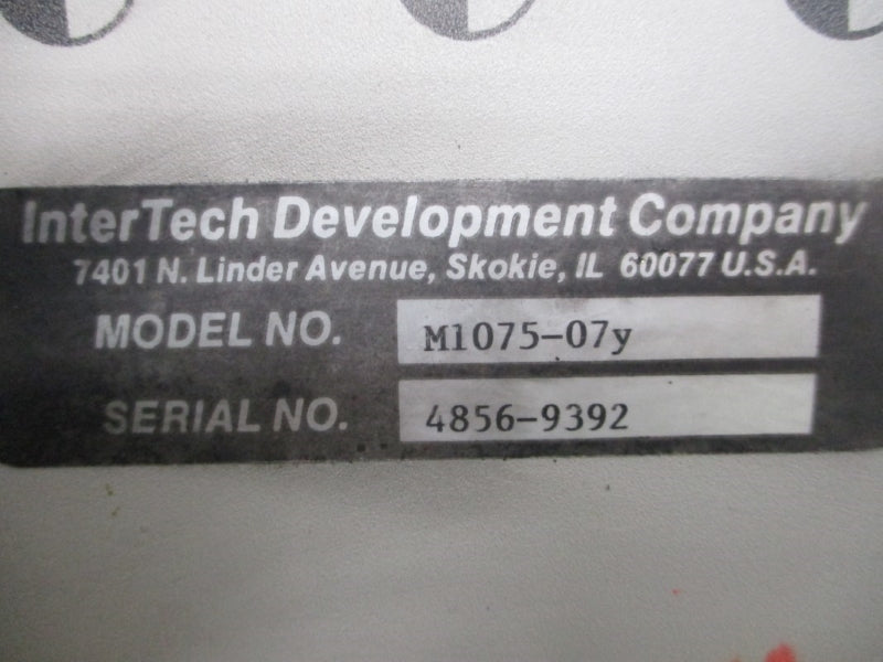 INTERTECH DEVELOPMENT M1075-07Y NSMP