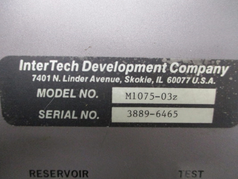 INTERTECH DEVELOPMENT M1075-03Z UNMP