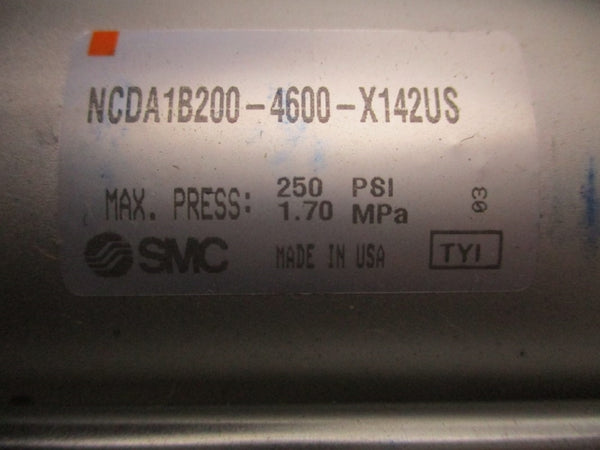 SMC NCDA1B200-4600-X142US 250PSI NSNP