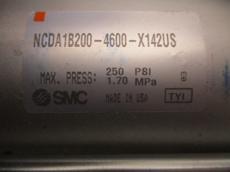 SMC NCDA1B200-4600-X142US 250PSI NSNP