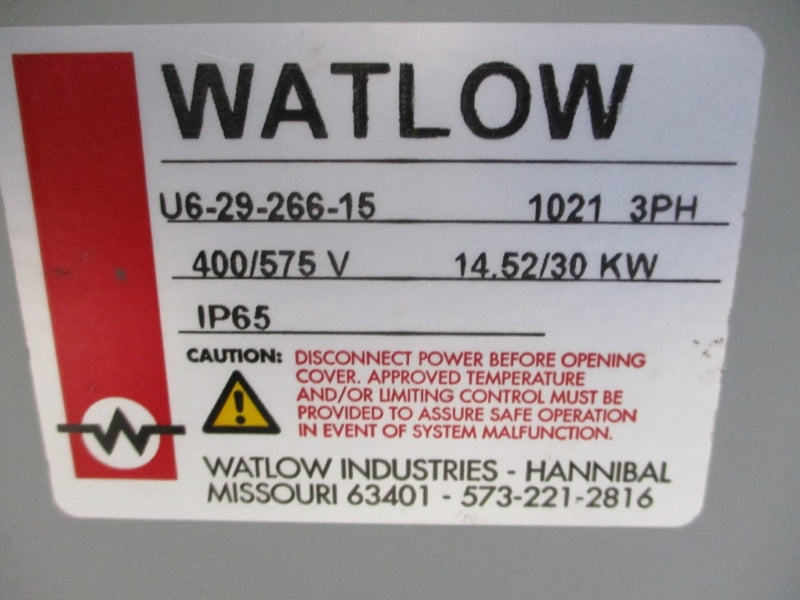 WATLOW U6-29-266-15 400/575V NSNP