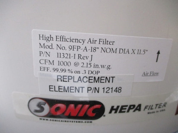 SONIC 9FP-A-18" 11321-I NSMP