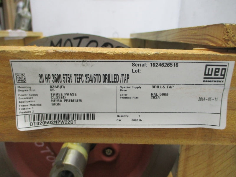 WEG TE1BF0X0N 575V 18.6A NSMP