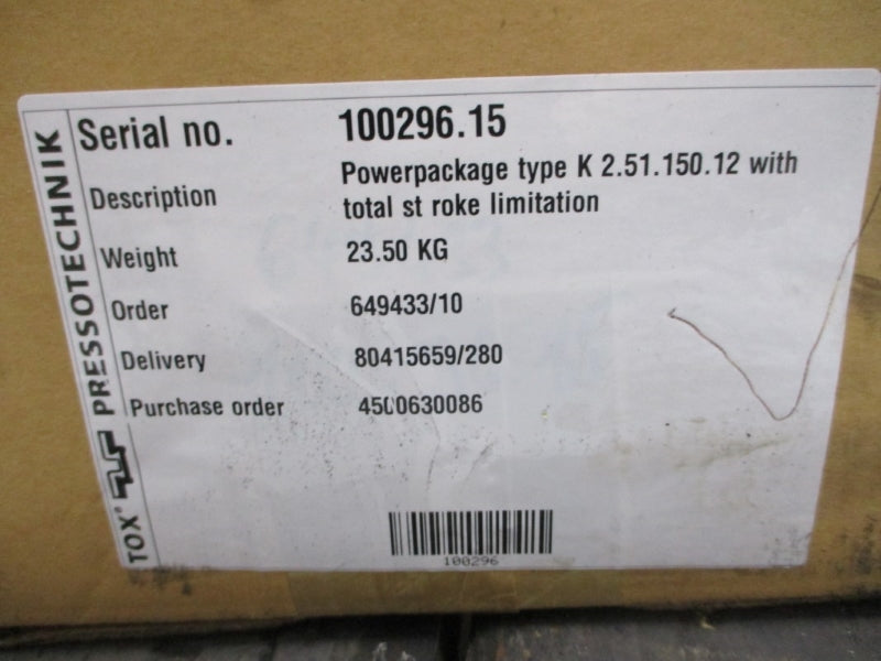 TOX PRESSOTECHNIK K02.51.150.12 NSMP