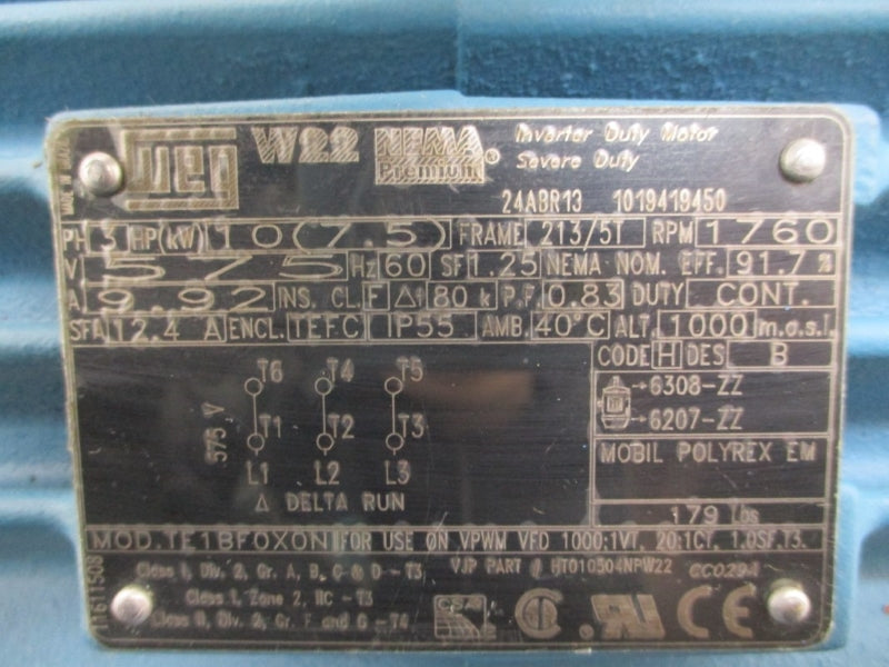 WEG TE1BF0X0N 575V 9.92A NSNP