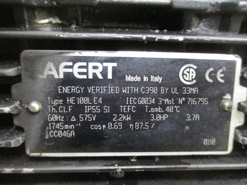 LAFERT HE100LE4 575V 3.7A NSNP