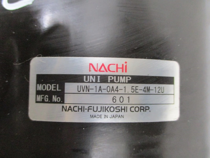 NACHI UVN-1A-0A4-1.5E-4M-12U W/ TWFB807CBCEAF 230VAC 5.70A NSNP