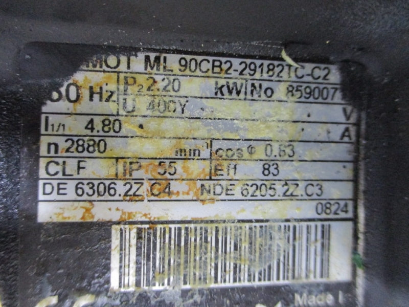 GRUNDFOS CRK4-70 A-W-A-AUUV W/ ML90CB2-29182TC-C2 400V 4.80A NSNP