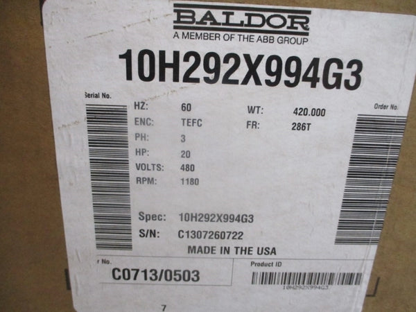 BALDOR RELIANCE 10H292X994G3 480V 25A NSMP