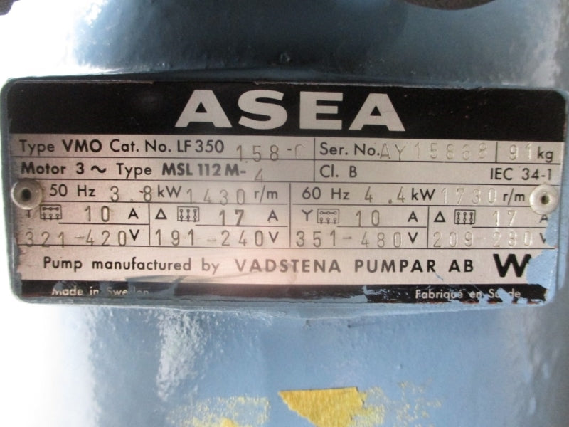 ASEA LF350158-0 MSL112M-4 351-480V 17A NSNP