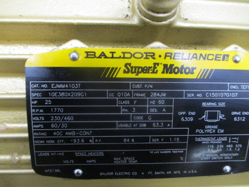 BALDOR EJMM4103T 230/460V 60/30A NSNP