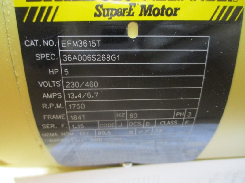 BALDOR RELIANCE EFM3615T 230/460V 13.4/6.7A NSMP