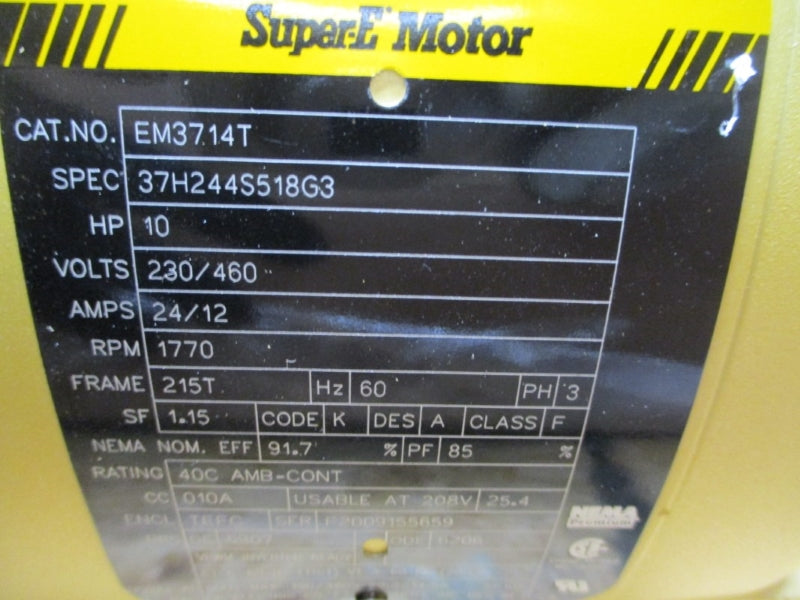 BALDOR RELIANCE EM3714T 230/460V 24/12A NSMP