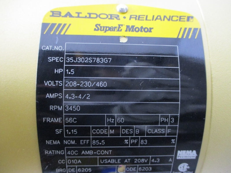 GOULDS WATER TECHNOLOGY 5SV4ND4F62P W/ BALDOR RELIANCE 35J302S783G7 NSNP