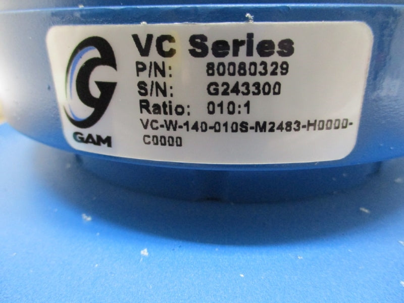 GAM 80080329 VC SERIES VC-W-140-010S-M2483-H0000-C0000 NSNP