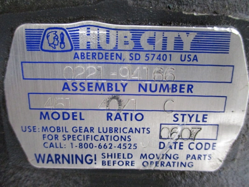 HUB CITY 0221-94166 MODEL 451 NSNP