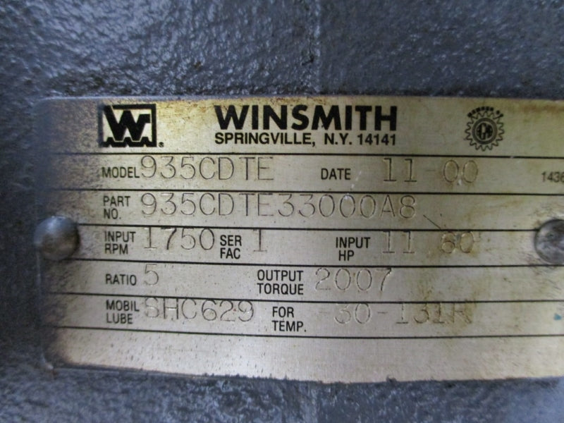 WINSMITH 935CDTE 935CDTE33000A8 NSNP