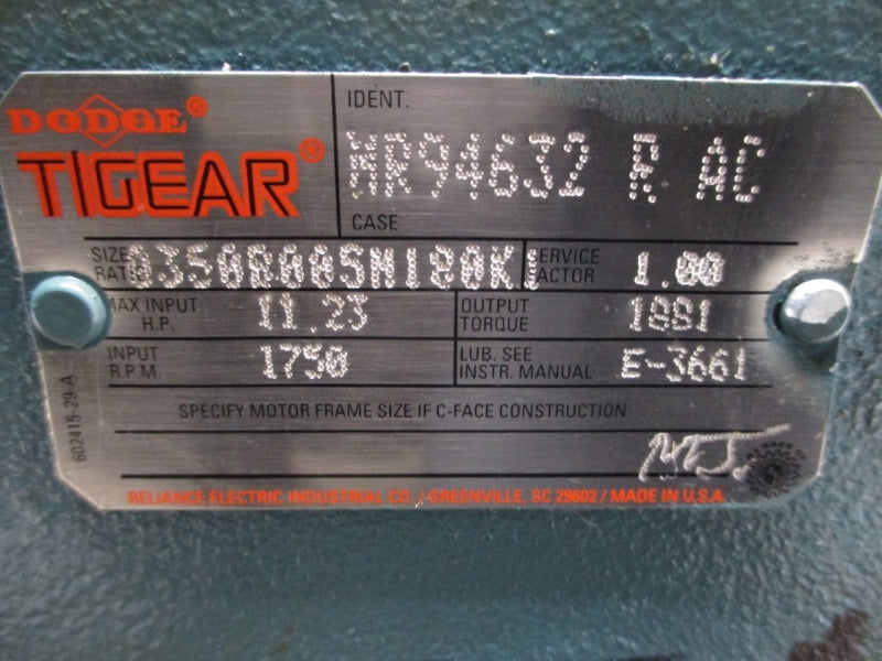 DODGE TIGEAR MR94632RAC 0350B005M180K1 NSNP