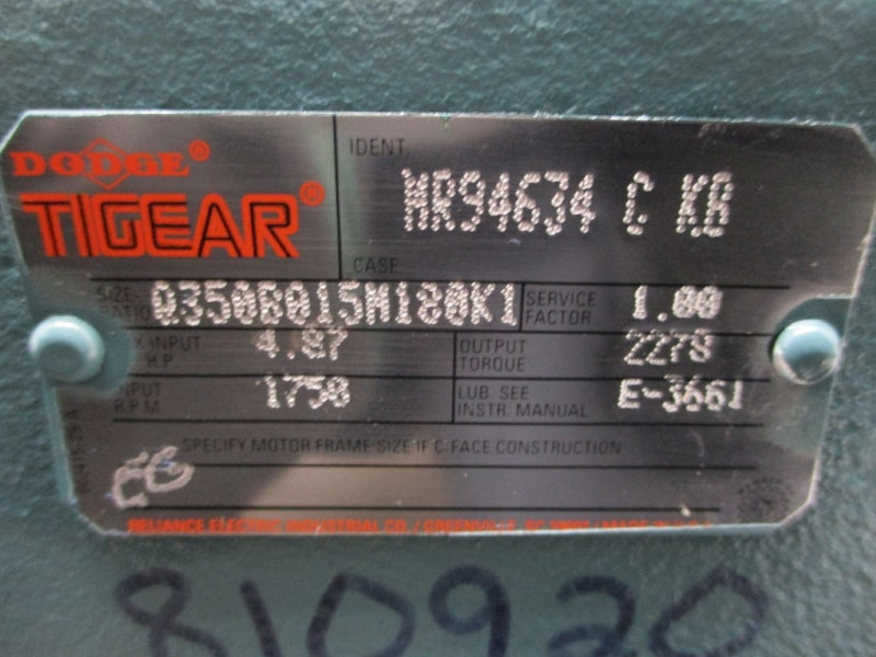 DODGE TIGEAR MR94634CKB 0350B015M180K1 NSNP