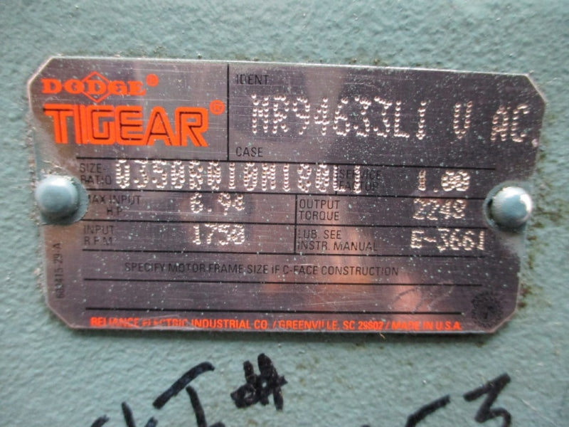 DODGE TIGEAR MR94633L1VAC 0350B010M180L1 NSNP