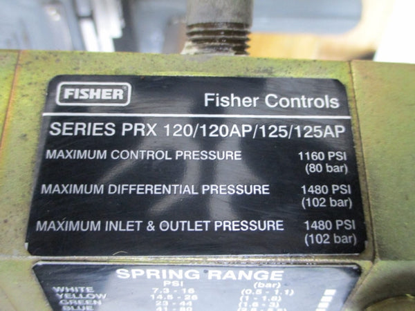 FISHER CONTROLS TYPE 1EZR SERIES PRX 120/120AP/125/125AP 1480PSI NSMP