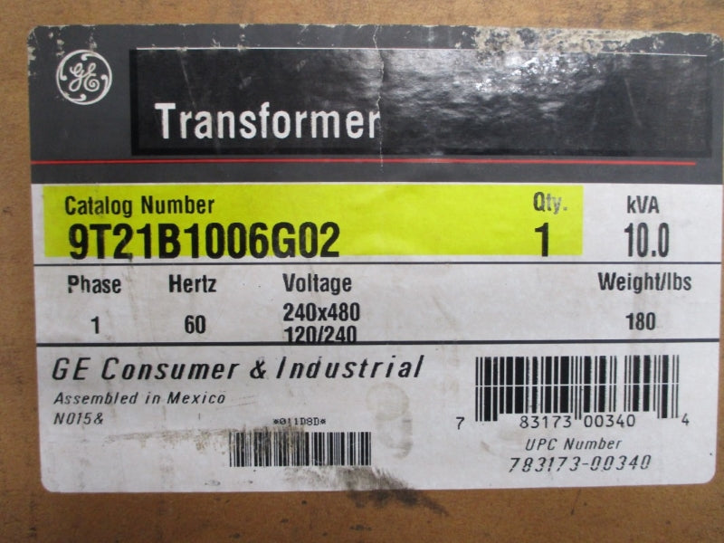 GENERAL ELECTRIC 9T21B1006G02 240/480V NSMP