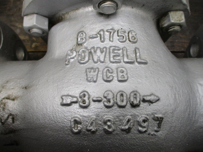 POWELL VALVES 3.00 3061 CR13 WCB B16.34CL300 740PSI 100'F NSNP
