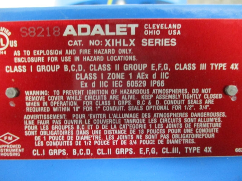 THERMO ELECTRON DK13(DK22) ADALET XIHLX 110/115VAC 149'C NSNP