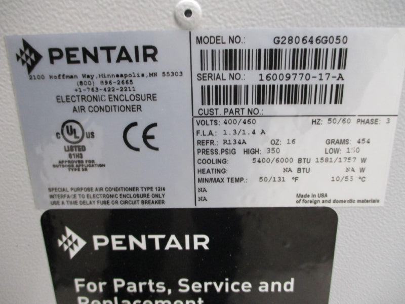 PENTAIR G280646G050 400/460V 1.3/1.4A 350PSI 50'/131'F NSMP