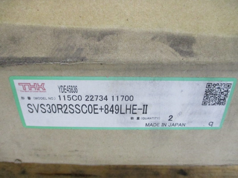 THK SVS30R2SSC0E+849LHE-II (PKG OF 2) NSMP