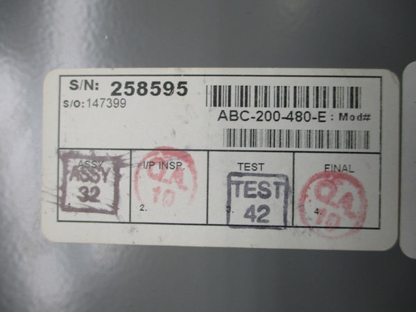 MOTORTRONICS ABC-200-480-E (AS PICTURED) NSMP