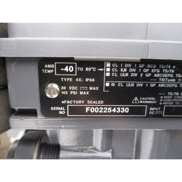 KINETROL 107-020 W/ FISHER CONTROLS DVC6200HW2 150PSI 400'F NSNP