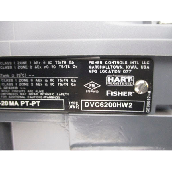 KINETROL 107-020 W/ FISHER CONTROLS DVC6200HW2 150PSI 400'F NSNP