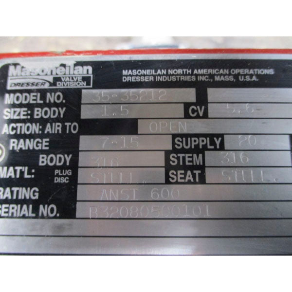 MASONEILAN 35-35212 055000-481-888 28VDC 100PSI -40'-+82'C NSNP