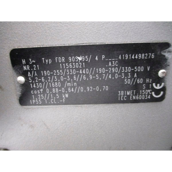 BECKER FDR90S/95/4P 330-500V 4.0-3.3A (AS PICTURED) UNMP