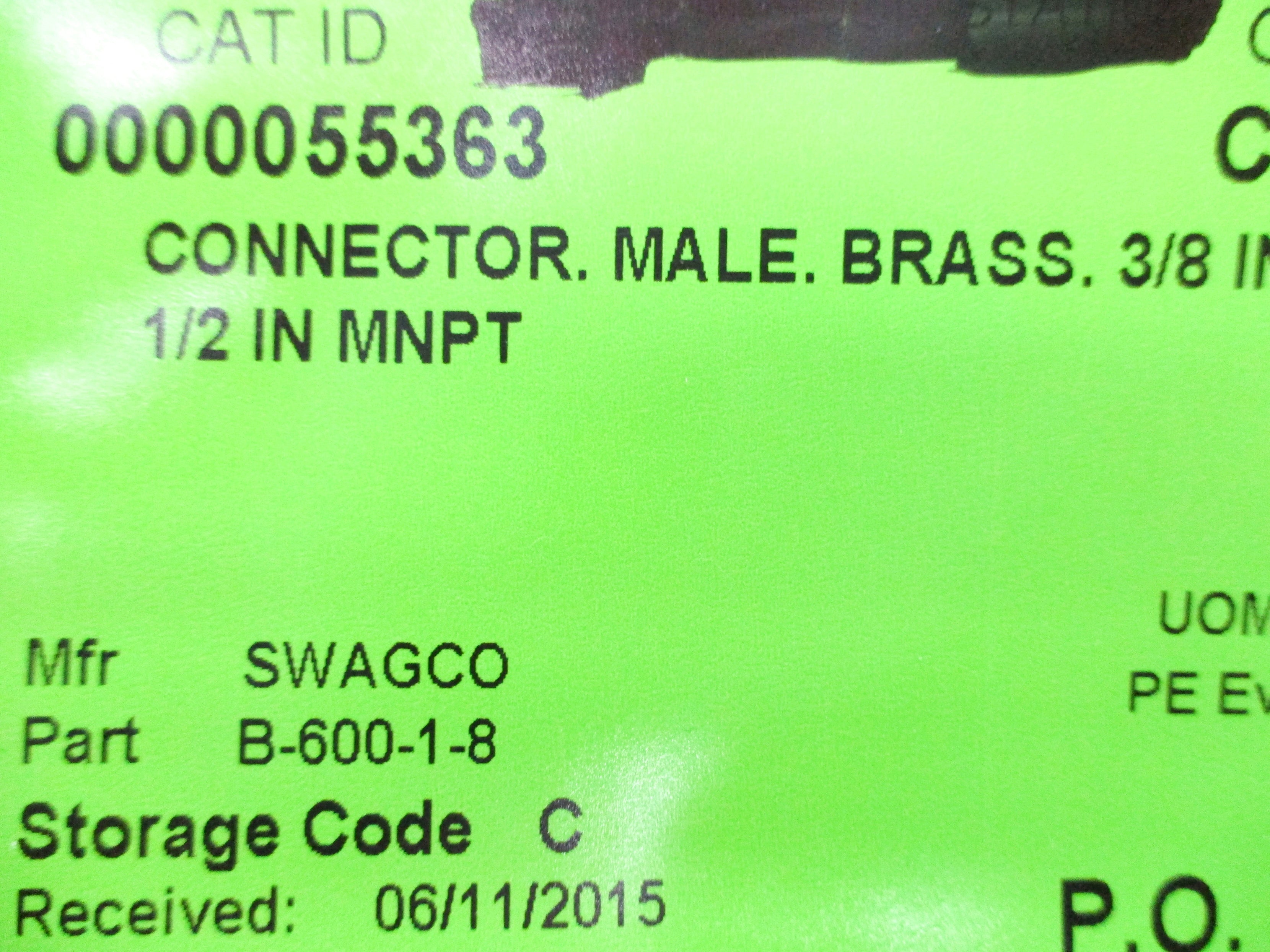 SWAGELOK B-600-1-8 NSNP