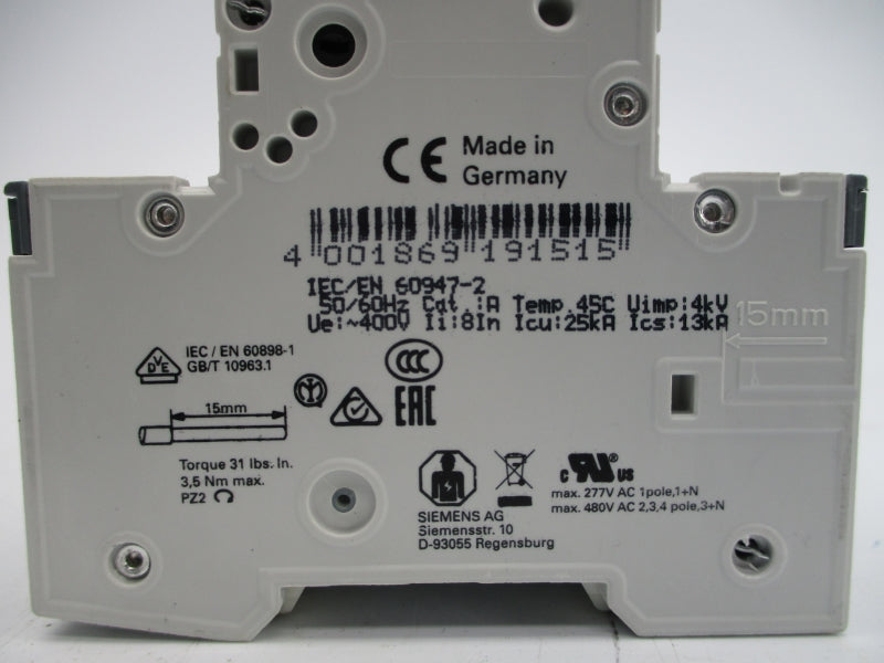 SIEMENS 5SY7425-7 400V 25A NSNP