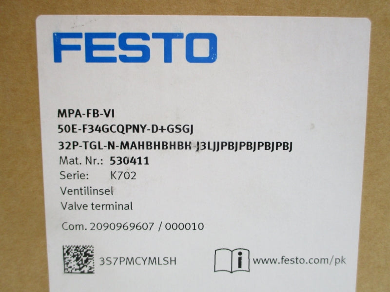FESTO MPA-FB-VI-50E-F34GCQPNY-D+GSGJ-32P-TGL-N-MAHBHBHBH-J3LJJPBJPBJPBJPBJ 530441 NSMP