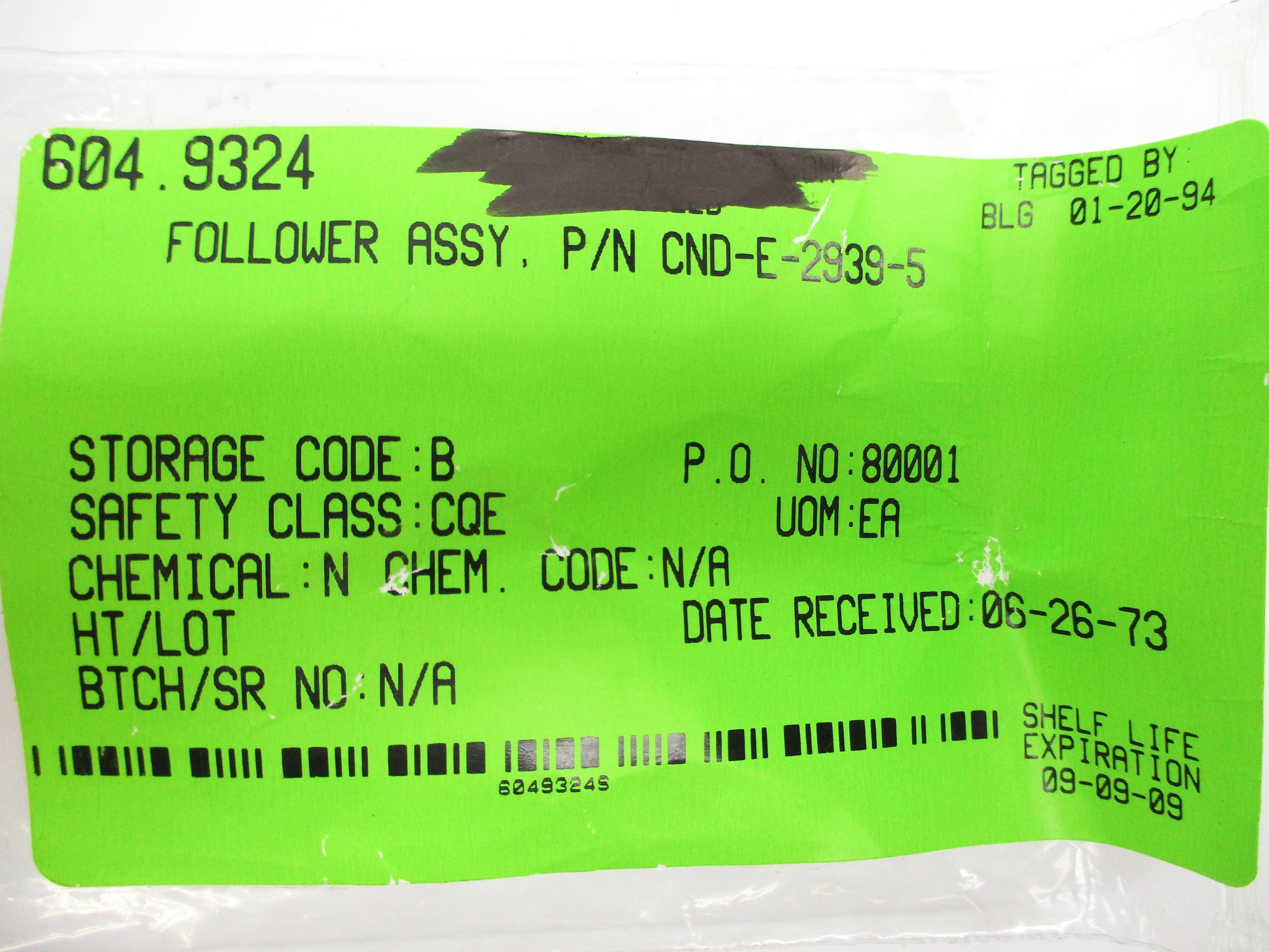SPARE PART CND-E-2939-5 NSNP