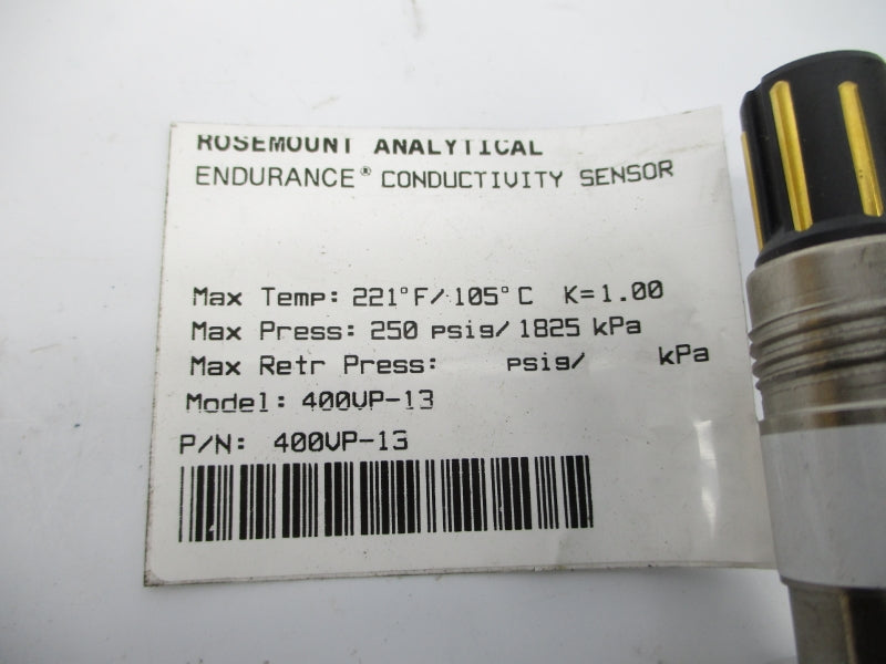 ROSEMOUNT 400VP-13 250PSI 221'F/105'C NSMP
