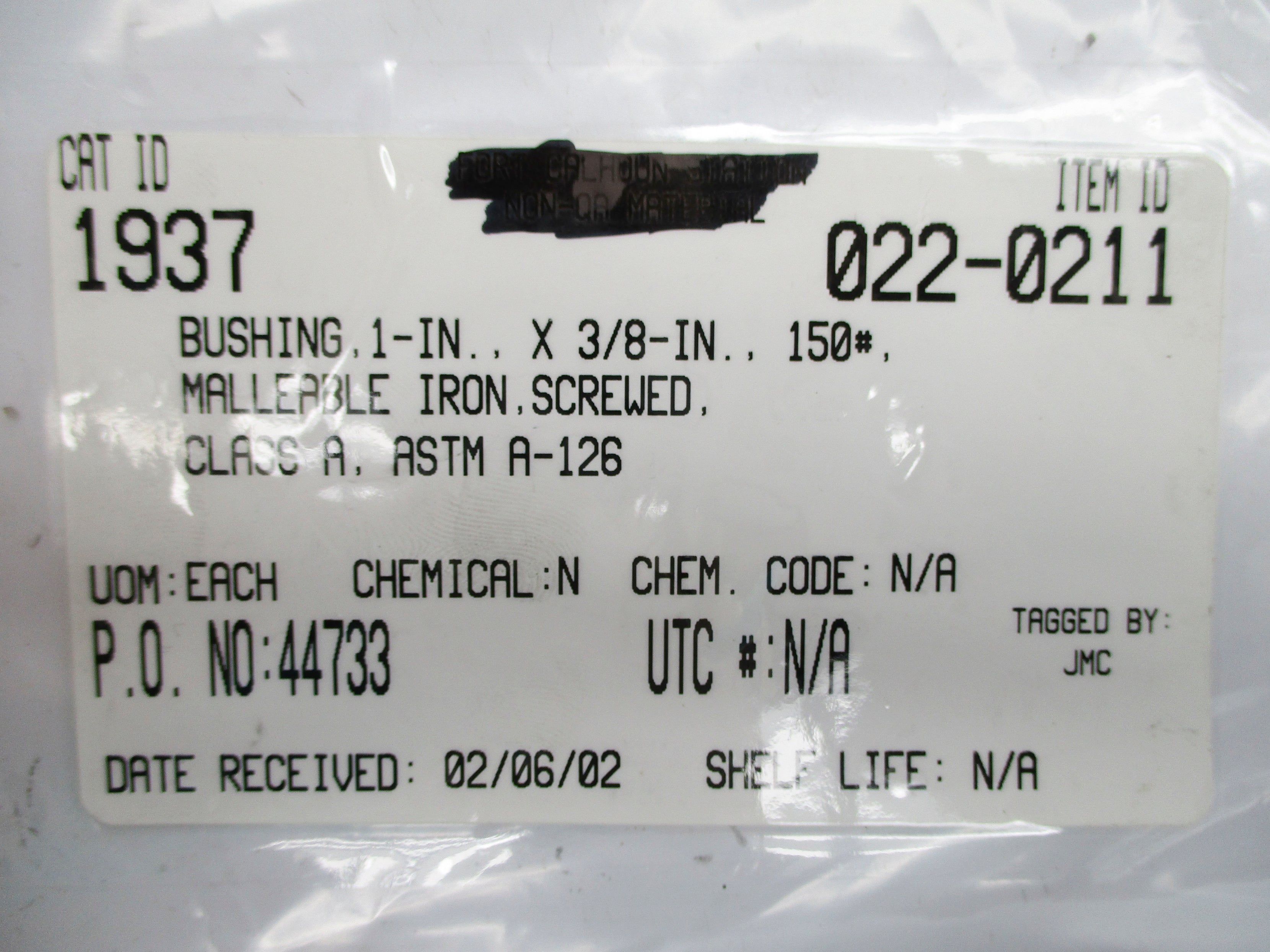 ASTM A-126 1" X 3/8" NSNP