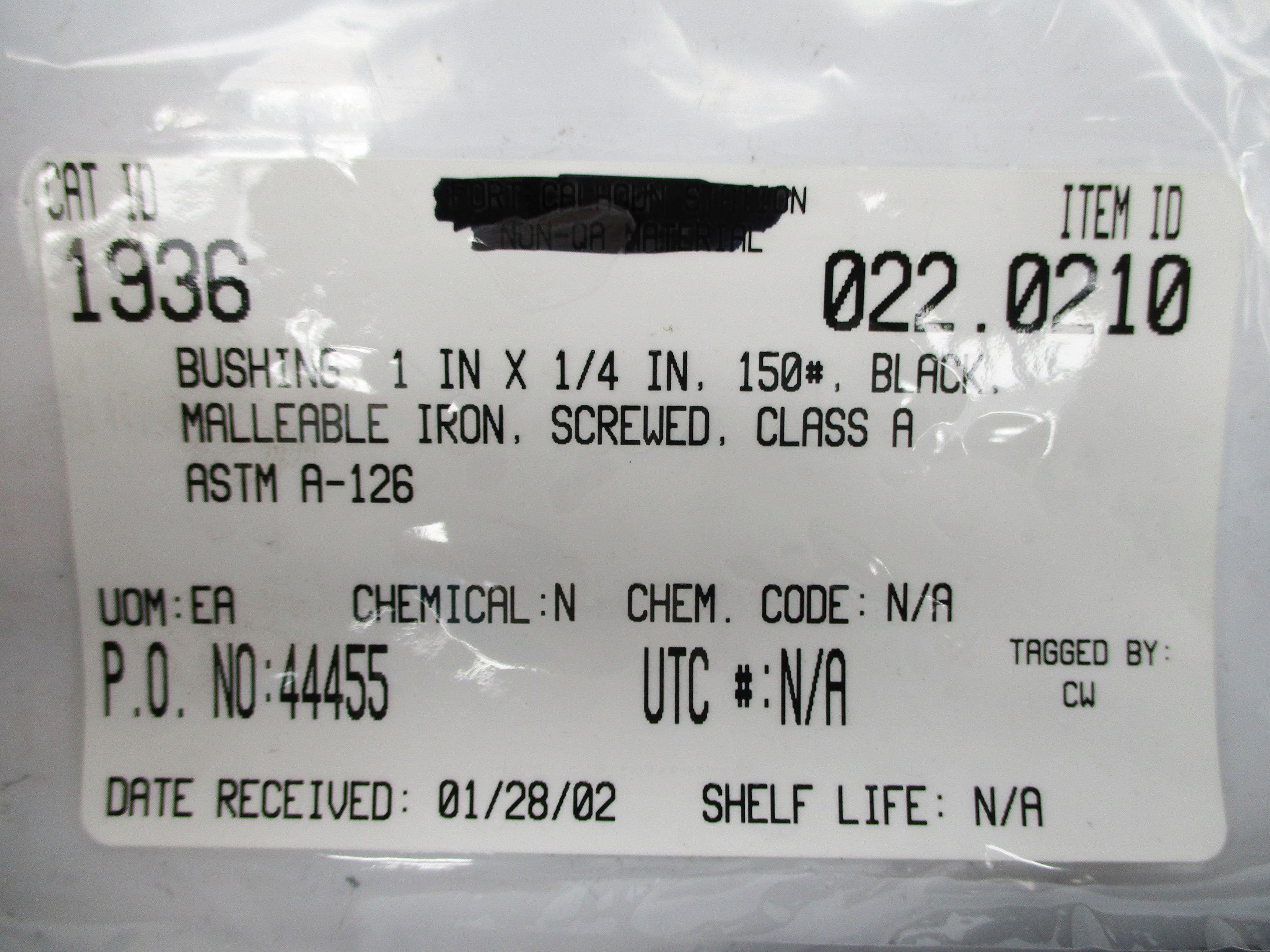ASTM A-126 1" X 1/4" NSNP