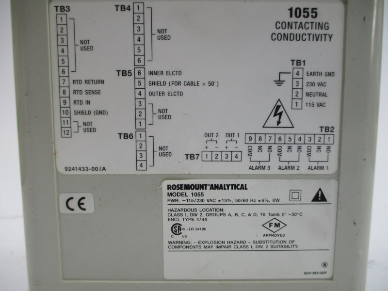 ROSEMOUNT 1055-01-10-20 115/230VAC NSMP