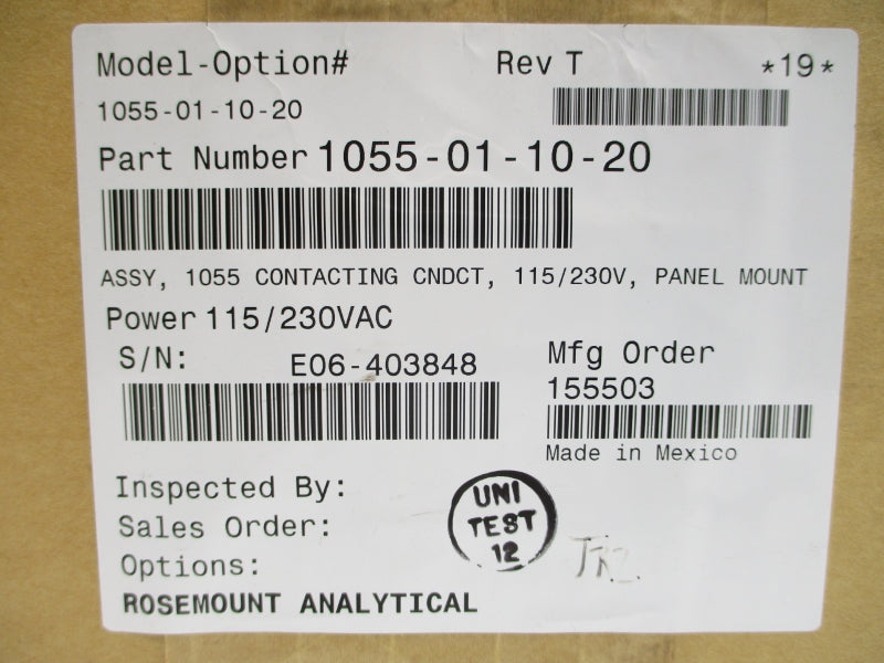 ROSEMOUNT 1055-01-10-20 115/230VAC NSMP
