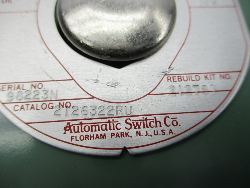 ASCO 2126322RU 125VDC 60PSI 1/2" NSMP